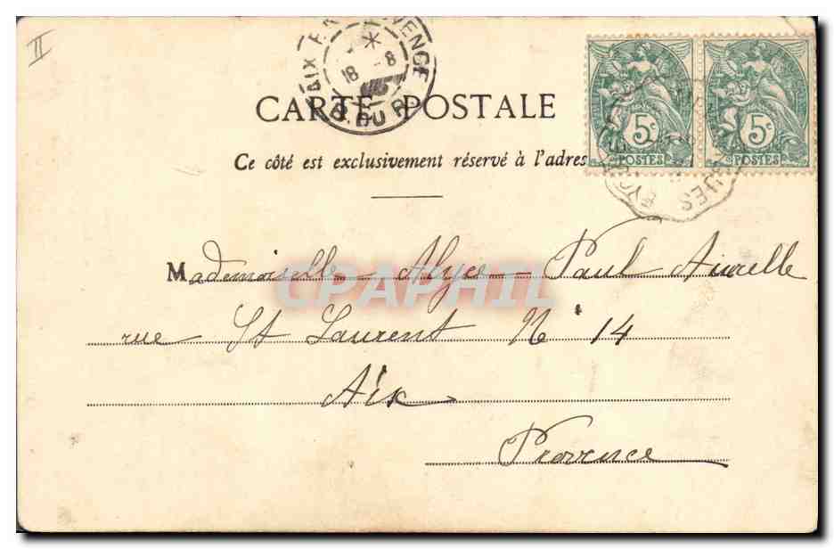 CPA Fantaisie Pierrot pere de famille Pierrots  — Verso