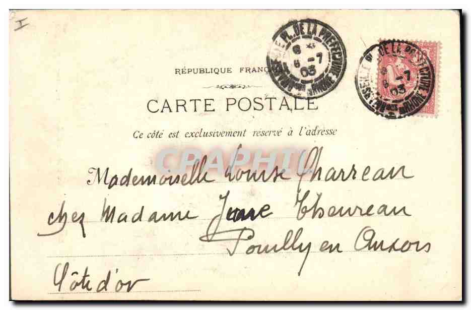 CPA Arbre La Sainte Baume Le grand chene  — Rückseite
