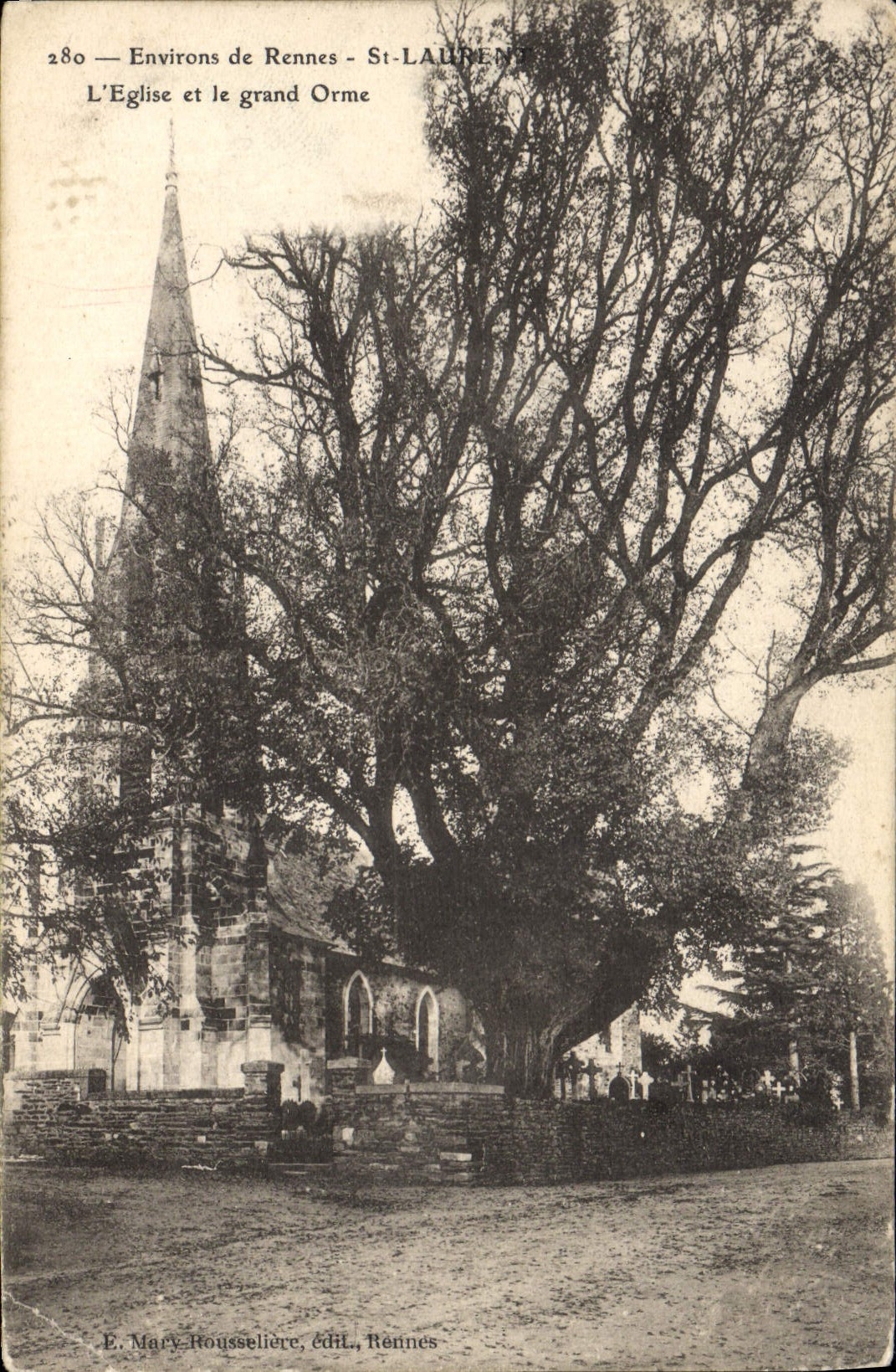 CPA Arbre Environs de Rennes St Laurent L'eglise et le Grand Orne 