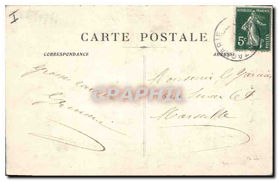 CPA Arbre La Sainte Baume Le grand chene  — Back