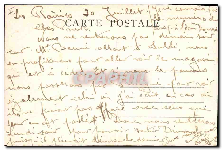 CPA Arbre Les Rairies Foret de Chambiers  — Verso