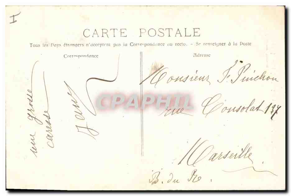 CPA Arbre La Sainte Baume Le grand chene  — Rückseite