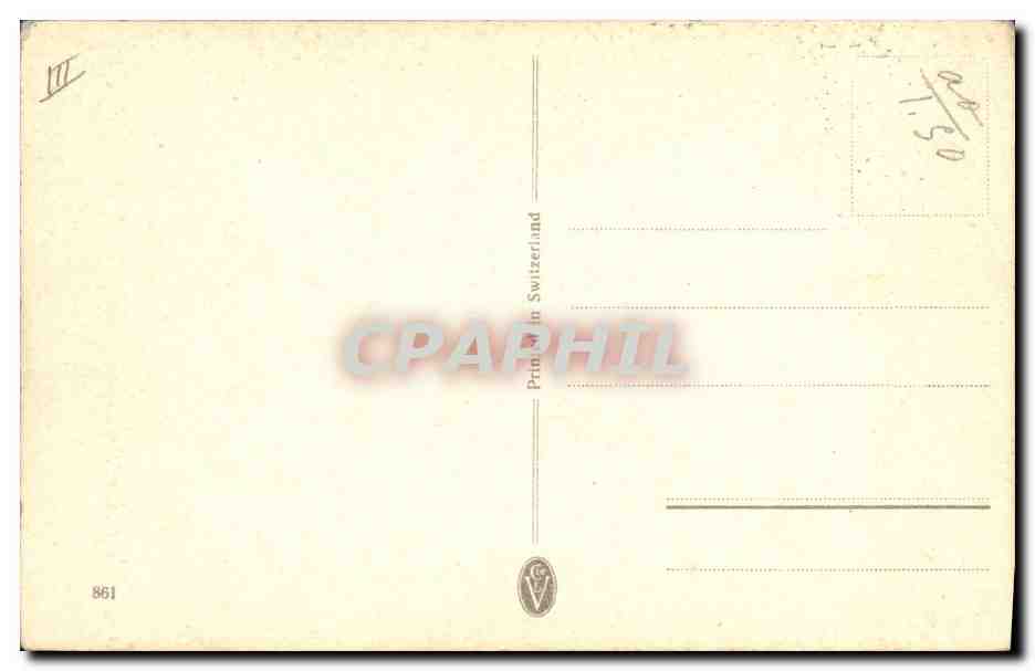 CPA Fantaisie Nature morte  — Verso