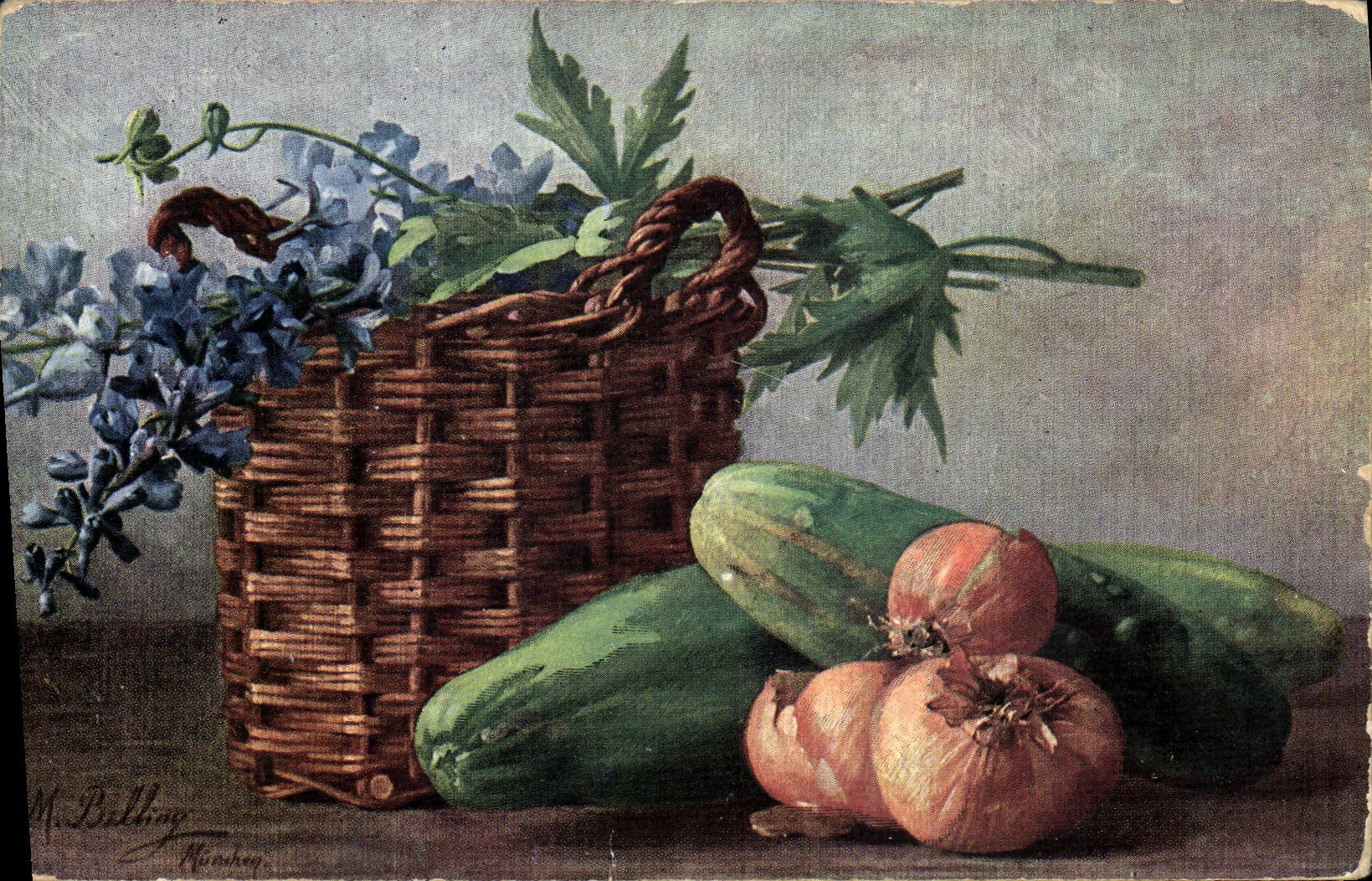 CPA Fantaisie Nature morte 