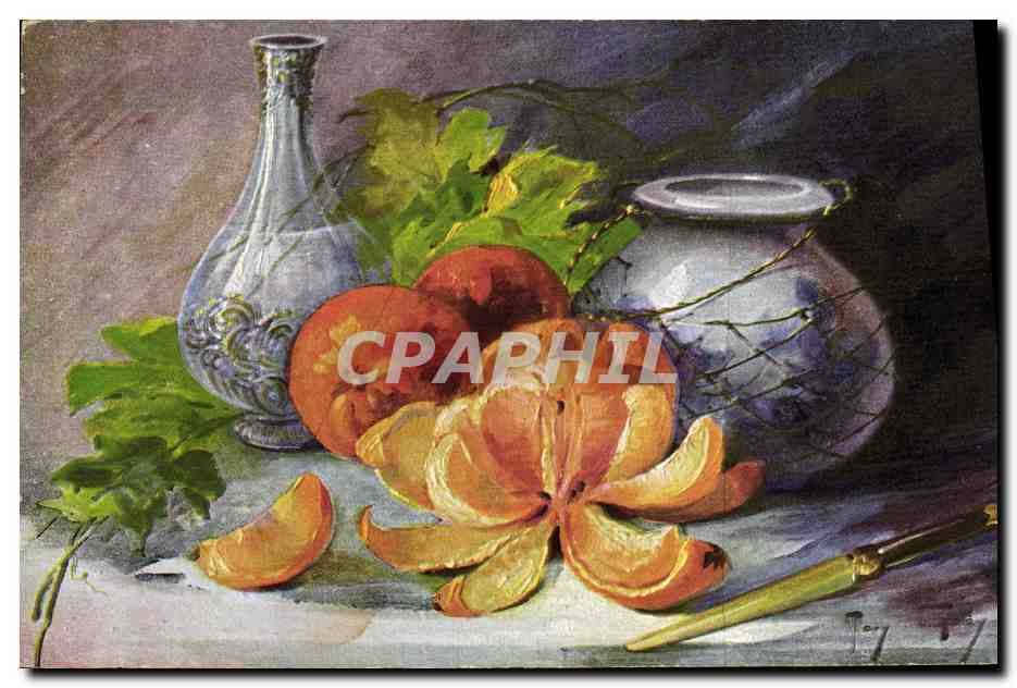 CPA Fantaisie Nature morte 