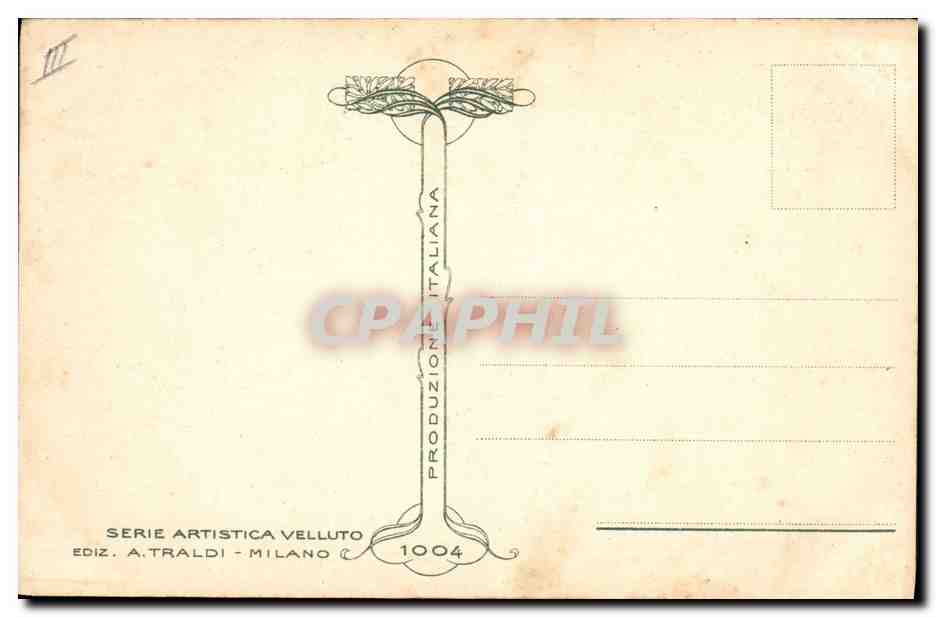 CPA Fantaisie Nature morte  — Verso