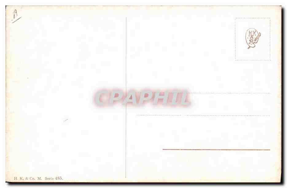 CPA Fantaisie Nature morte  — Verso
