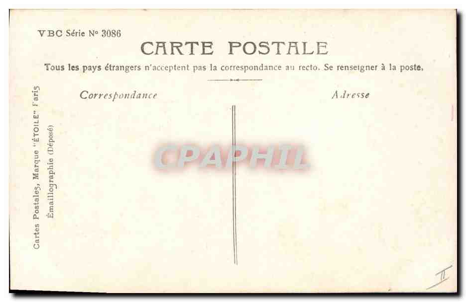 CPA Fantaisie Fleurs Giroflee bonheur  — Rückseite