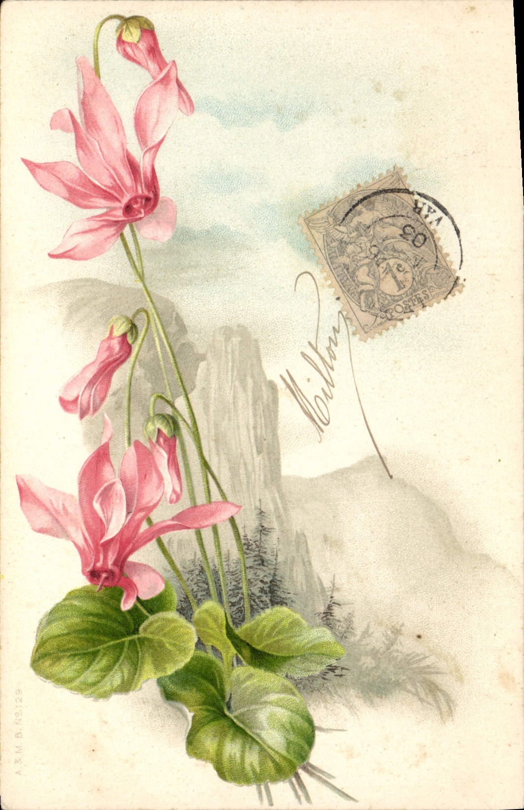 CPA Fantaisie Fleurs 