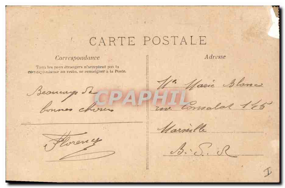 CPA Fantaisie Fleurs Muguet Femme  — Verso