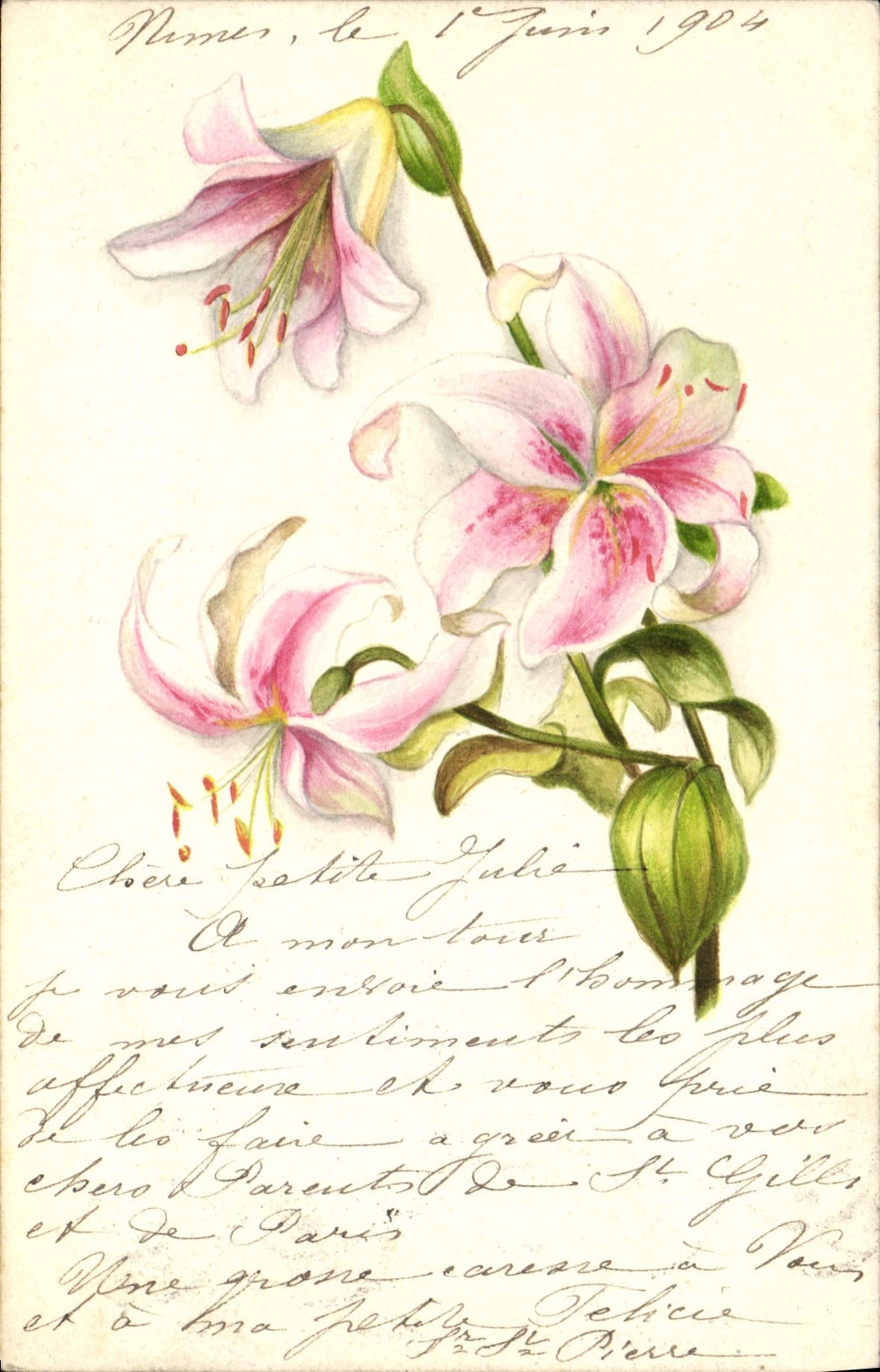 CPA Fantaisie Fleurs 