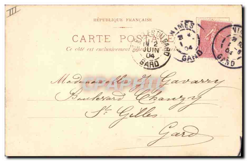 CPA Fantaisie Fleurs  — Verso