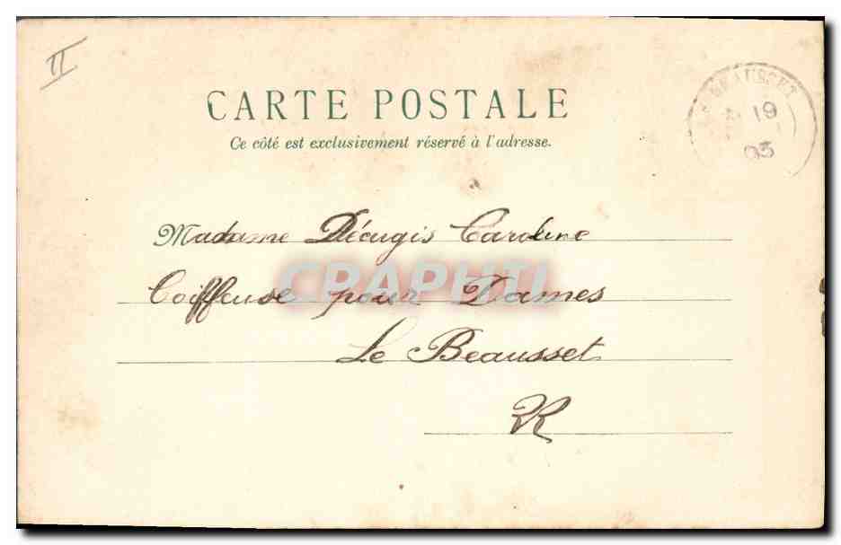 CPA Fantaisie Fleurs  — Rückseite