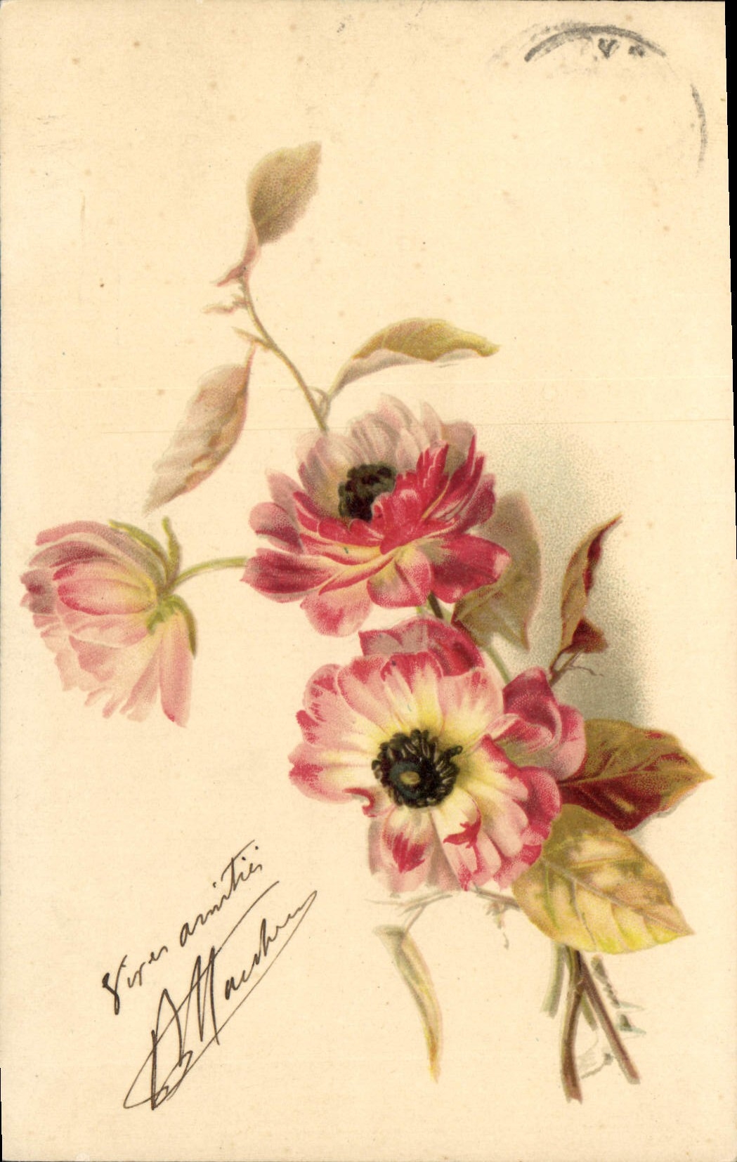CPA Fantaisie Fleurs 