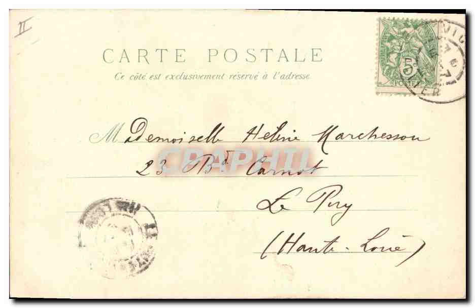 CPA Fantaisie Fleurs  — Rückseite