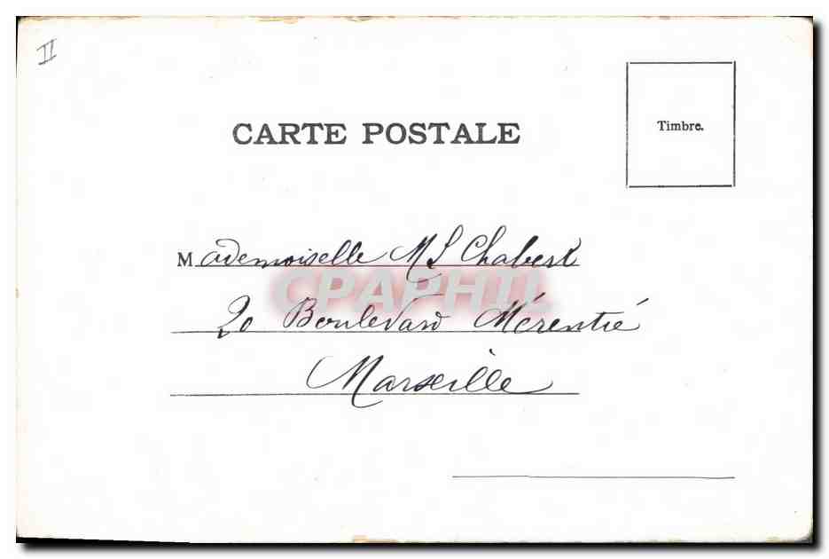 CPA Fantaisie Fleurs  — Back