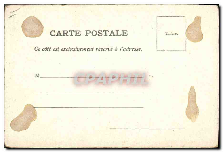 CPA Fantaisie Fleurs  — Verso