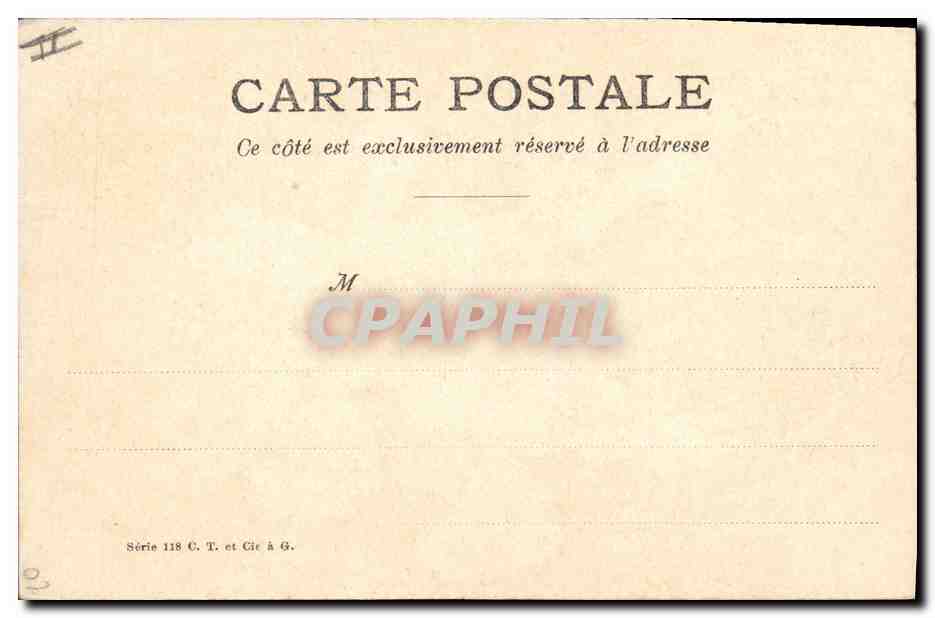 CPA Fantaisie Fleurs  — Rückseite