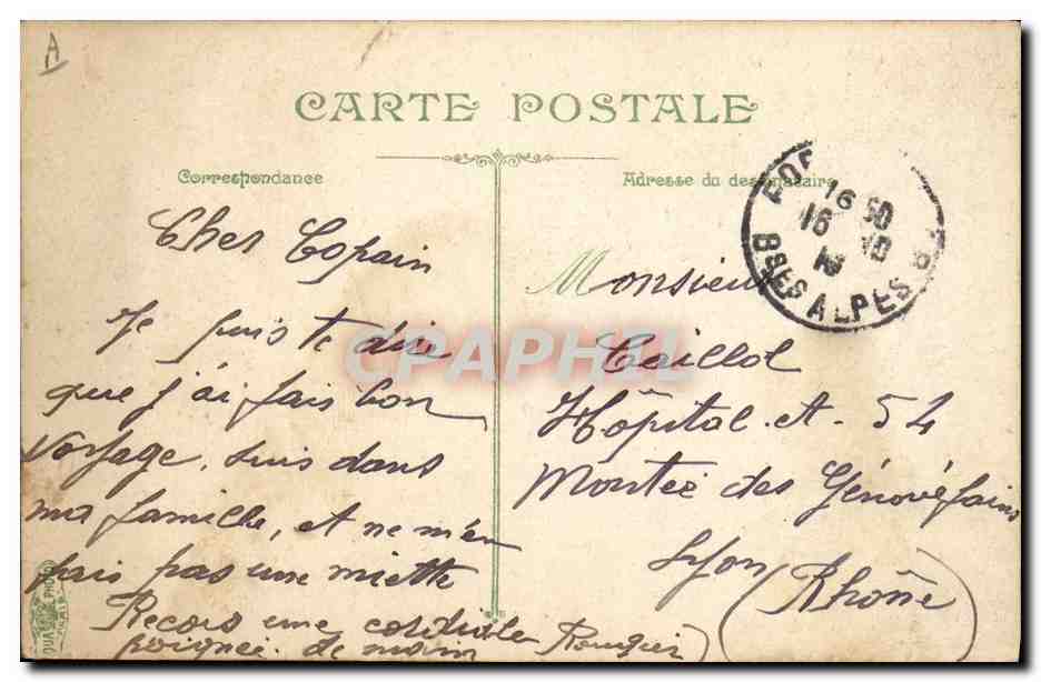 CPA Militaria La vie du marin Manoeuvre du Cabestan  — Rückseite