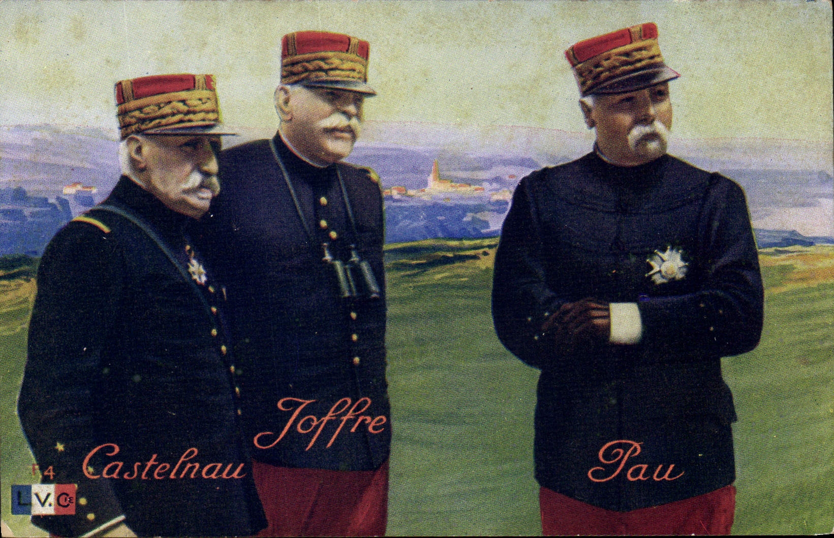 Castelnau, Joffre, Pau — trois généraux français — L.V.C. n°54