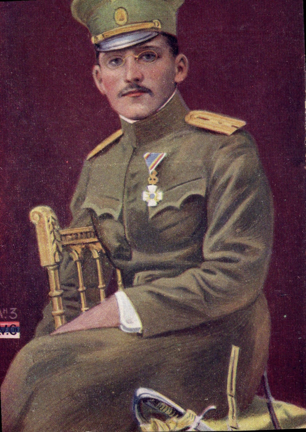 CPA Militaria Prince Alexandre Heritier du trone de Serbie 