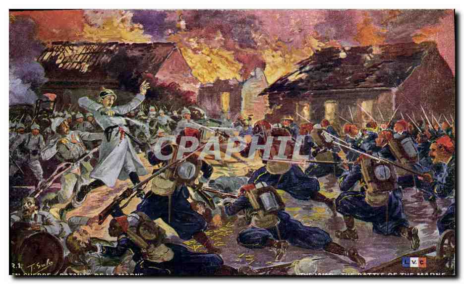 Bataille de la Marne — France — édition L.V.C.