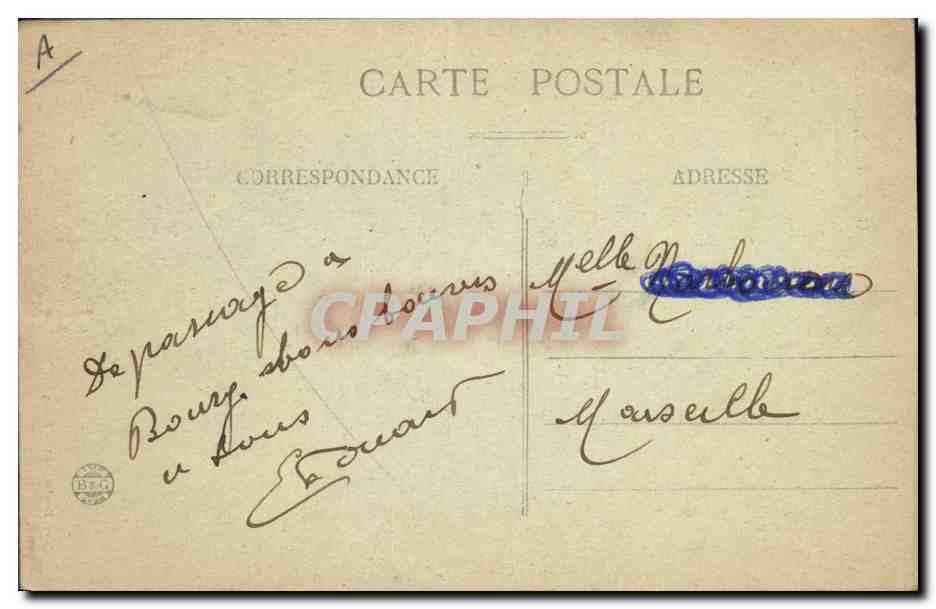 CPA Folklore Bresse Une Bressane — Verso