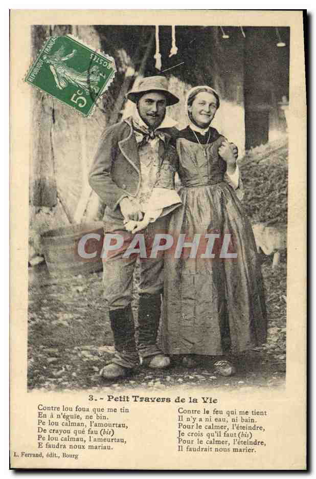 CPA Folklore Bresse Petit travers de la vie