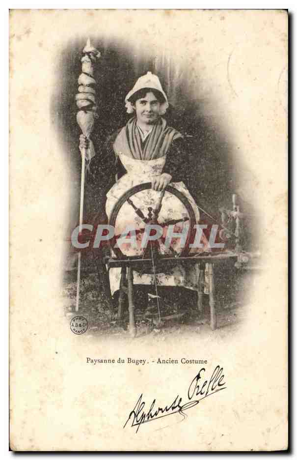 CPA Folklore Bresse Paysanne du Bugey Ancien costume
