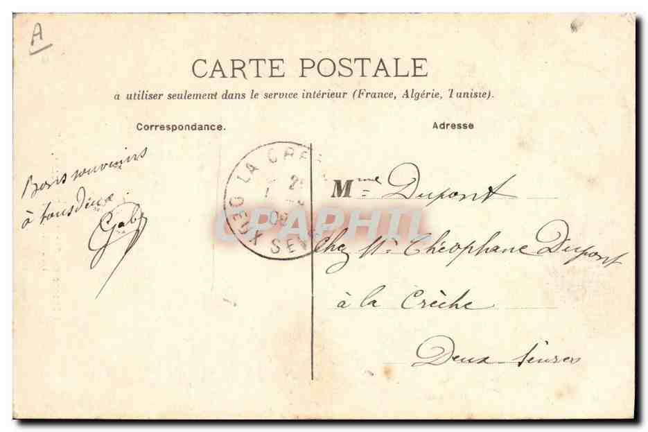 CPA Folklore Bresse Maconnaise Bressan Bressane Hesitation  — Verso