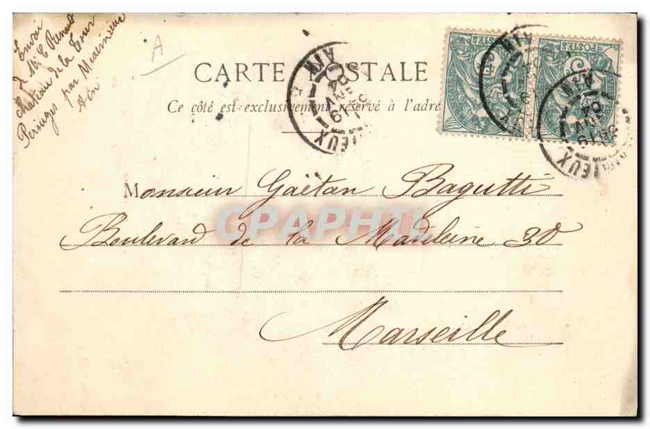 CPA Folklore Bresse Veillee Bressane — Verso