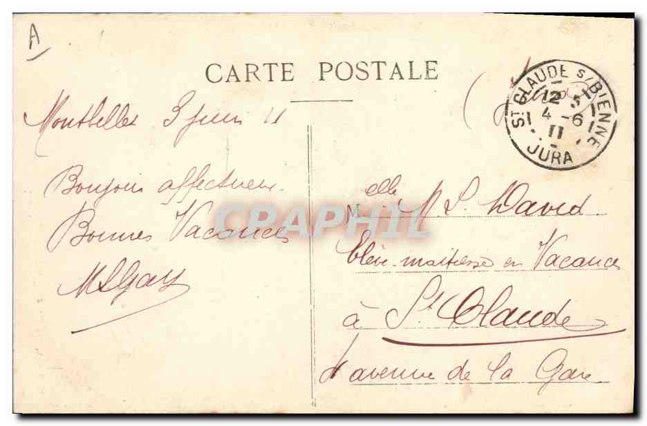 CPA Folklore Bresse Bressane — Verso