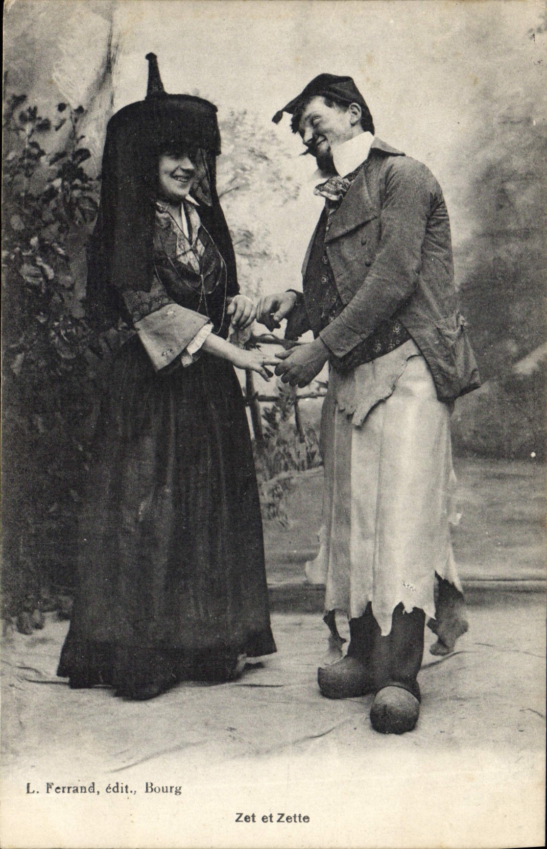CPA Folklore Bresse Zet et Zette