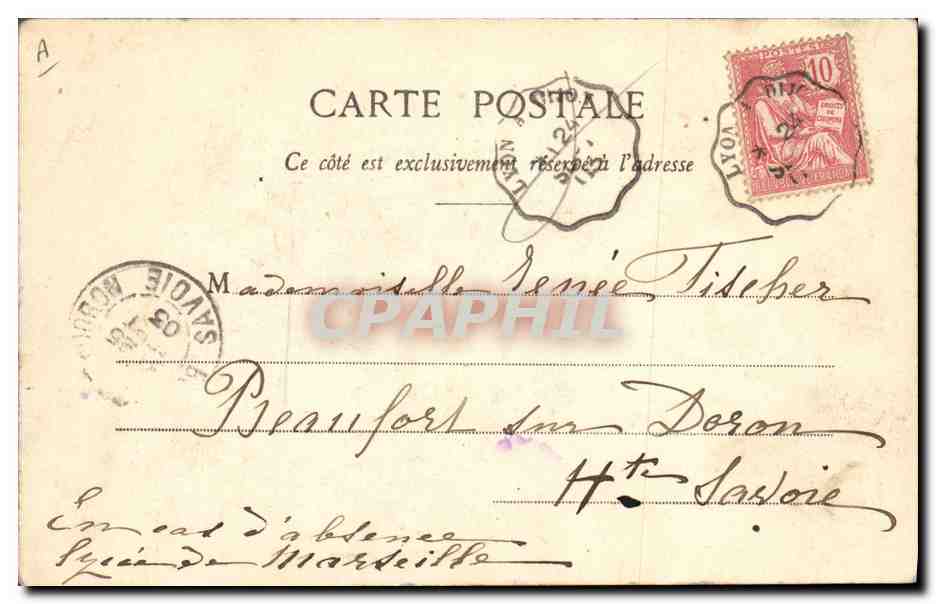 CPA Folklore Bresse Bressane — Verso