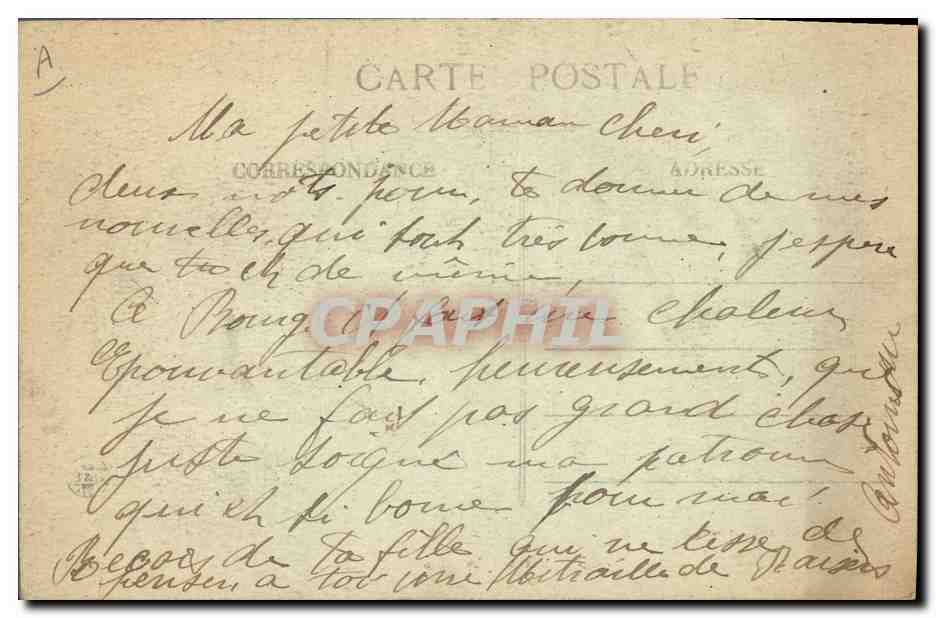 CPA Folklore Le Chibreli en Bresse — Verso