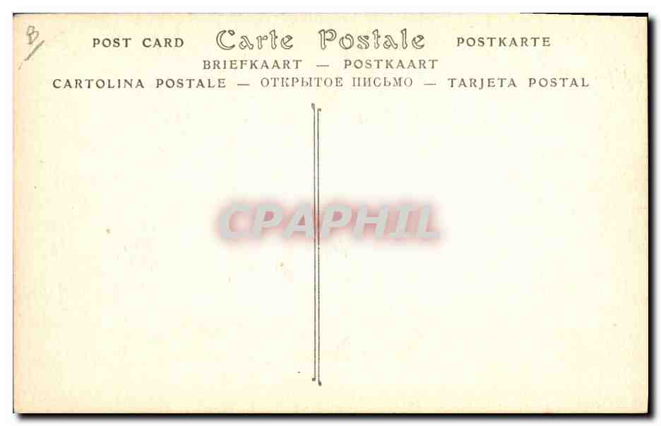 CPA Folklore Vieux Morvandiau  — Verso