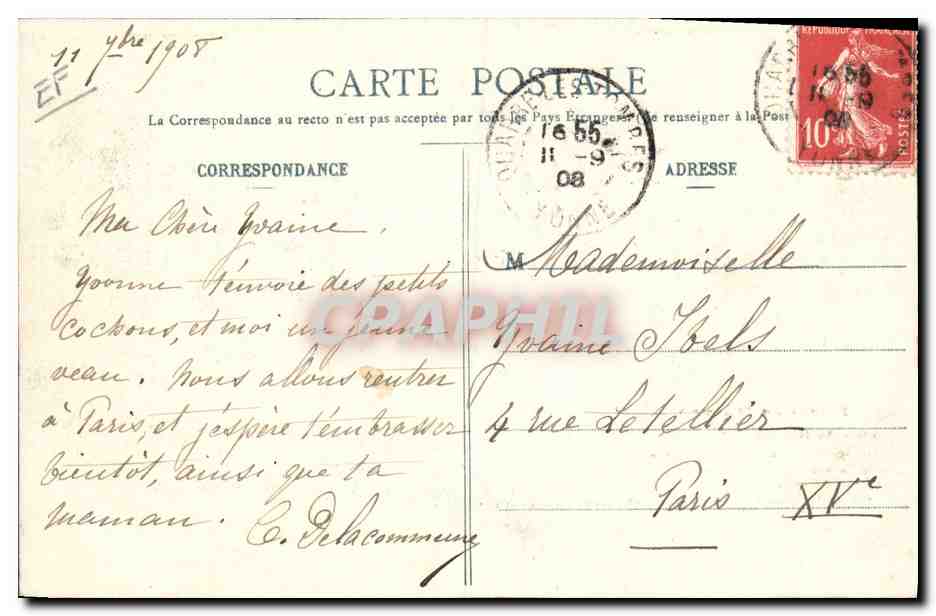 Foirs en Morvan — Malheureuse Spéculation — G. Gervais, éditeur, Saulieu, n° 179 — Reverso