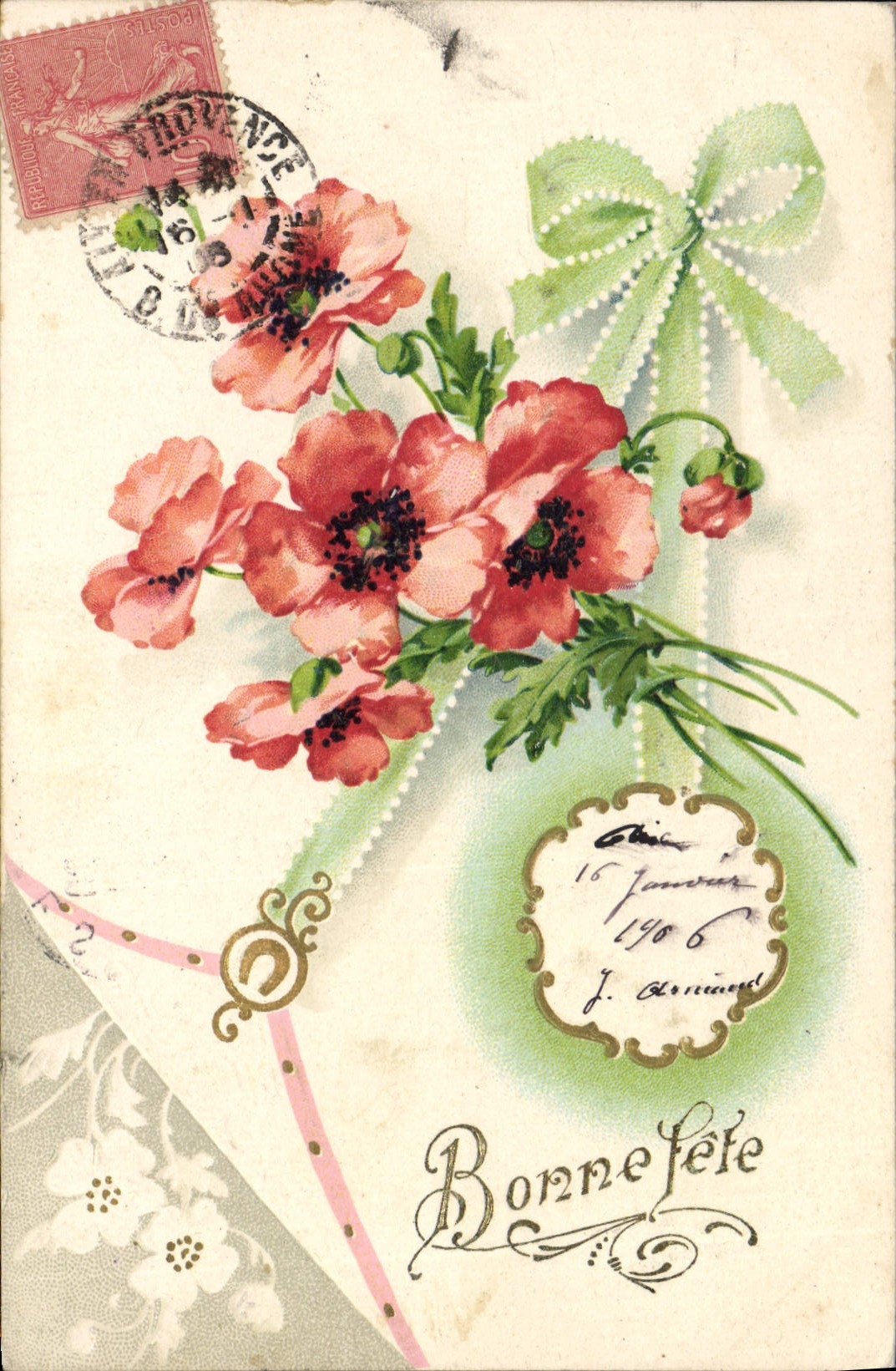 CPA Fantaisie Fleurs 
