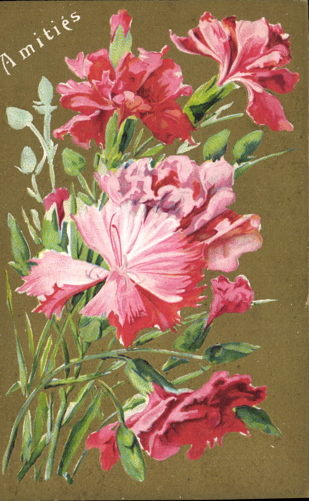 CPA Fantaisie Fleurs 