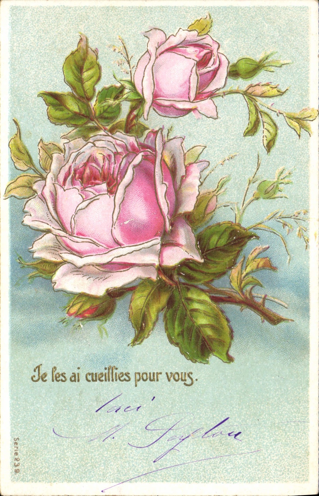 CPA Fantaisie Fleurs 