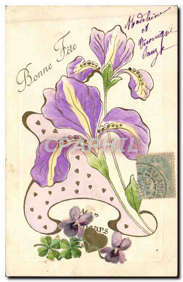 CPA Fantaisie Fleurs 
