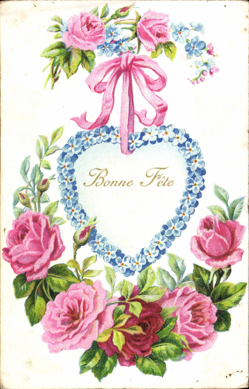 CPA Fantaisie Fleurs 