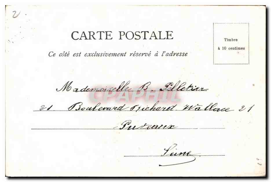 Bouquet d'asters dans un panier — éditeur non identifié — Rückseite