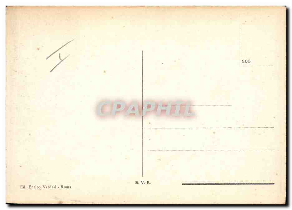 CPA Roma Foro Mussolini Accademia Fascista — Rückseite