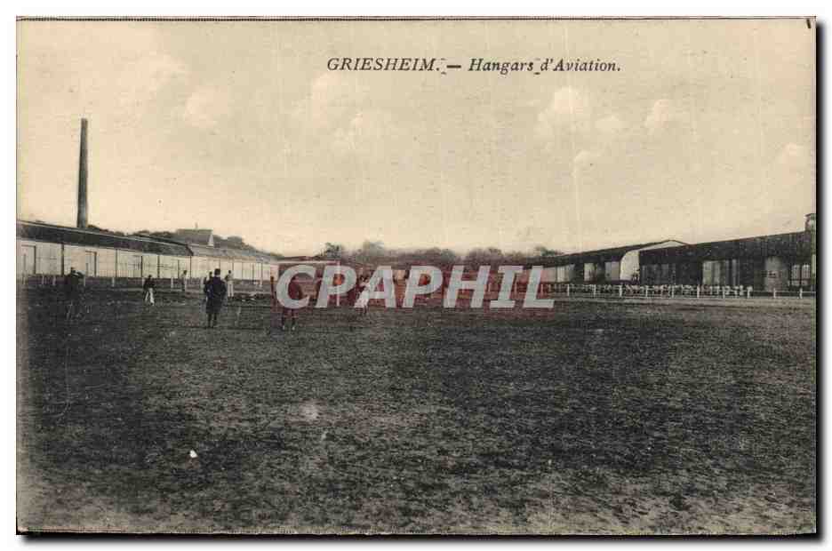 CPA Stade Griesheim Hangars d'aviation Football