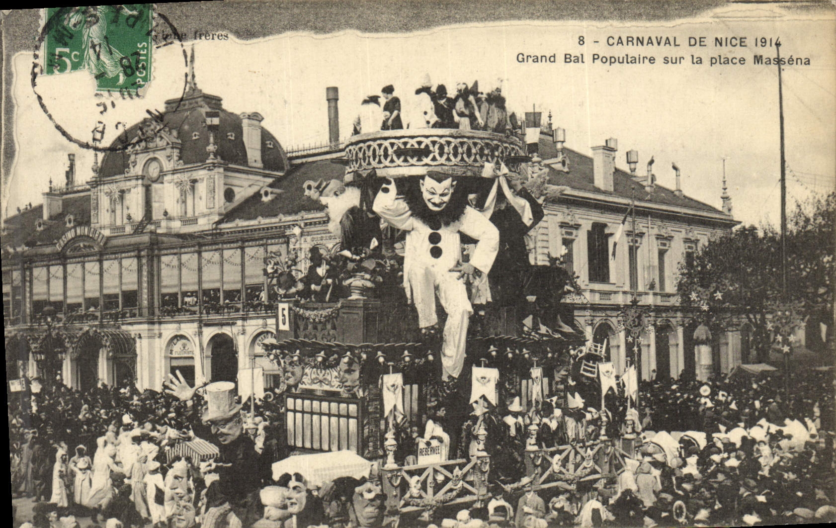 Carnaval de Nice 1914 — Grand Bal Populaire sur la place Masséna — Édition Frères