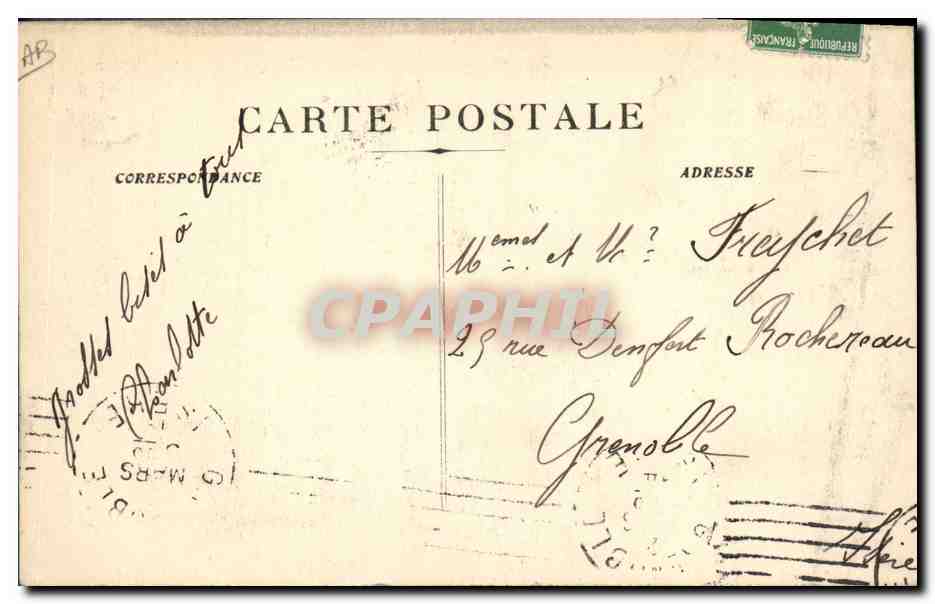 Carnaval de Nice 1914 — Grand Bal Populaire sur la place Masséna — Édition Frères — Achterkant