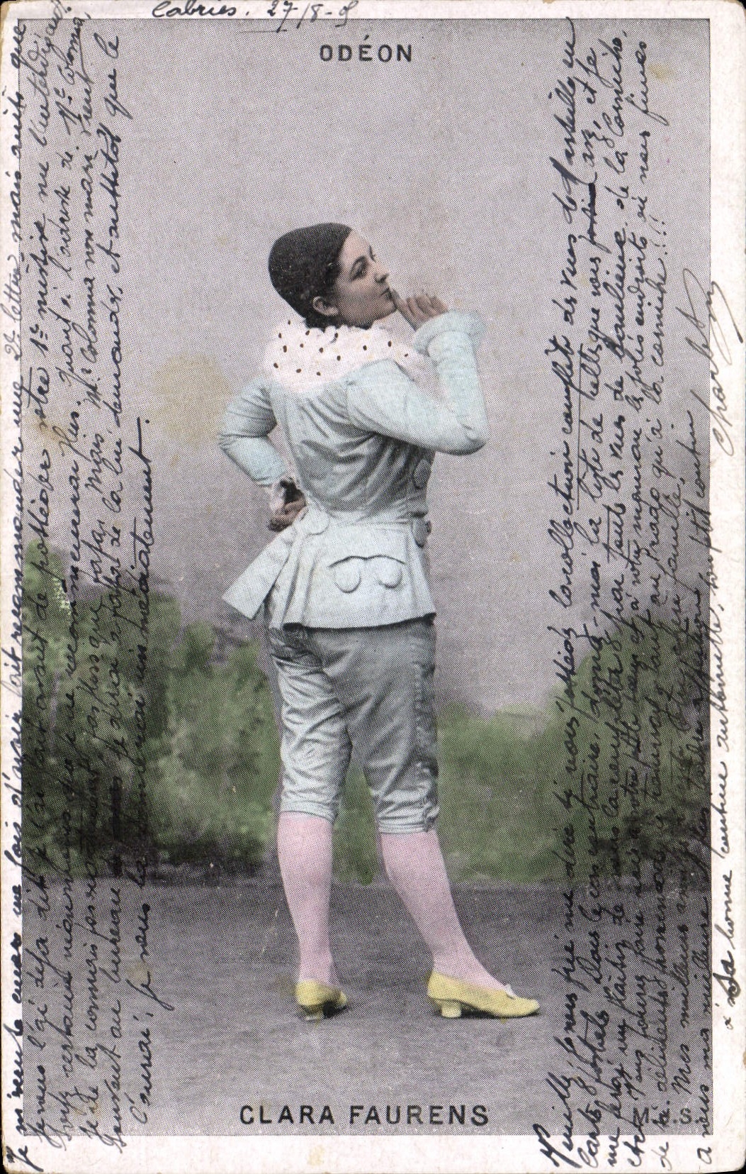 Clara Faurens — Odéon — Carte postale signée