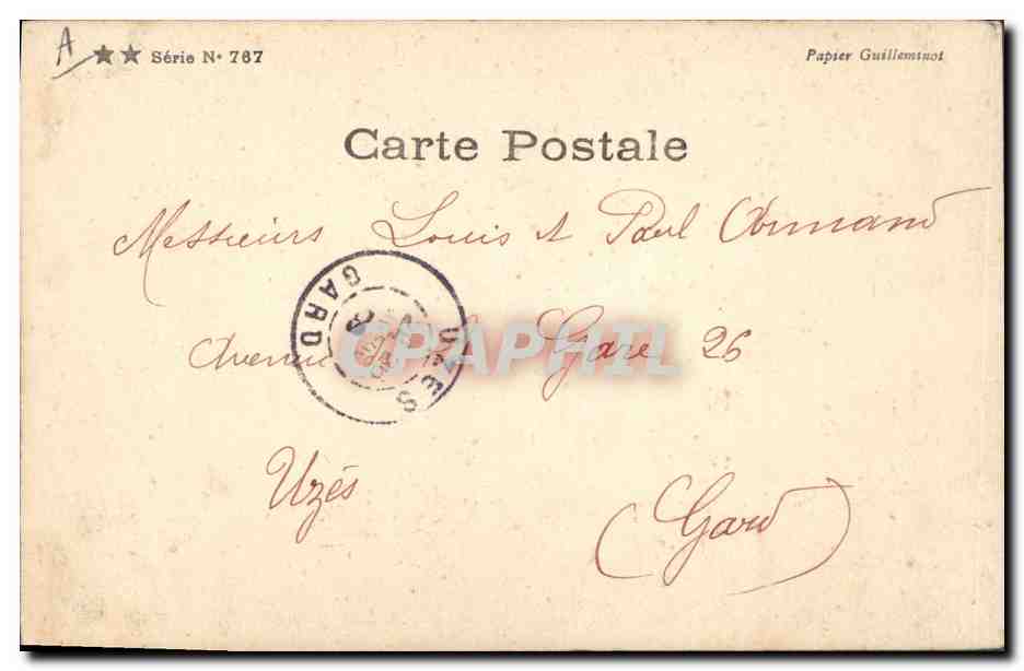 Circus Clown — Anthony's Paris — Série N° 787 — Reverso