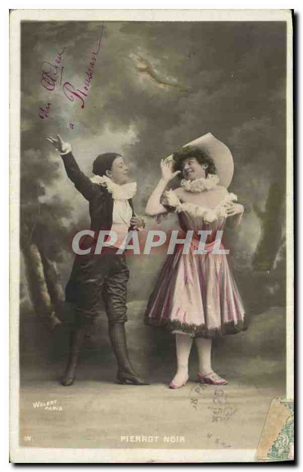 CPA Pïerrot noir Enfants Pierrots 
